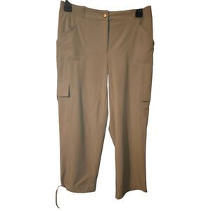 Chico's Zenergy Emma Cargo Crop Pants Size 0 (XS) moisture-wicking quick-dry Poc